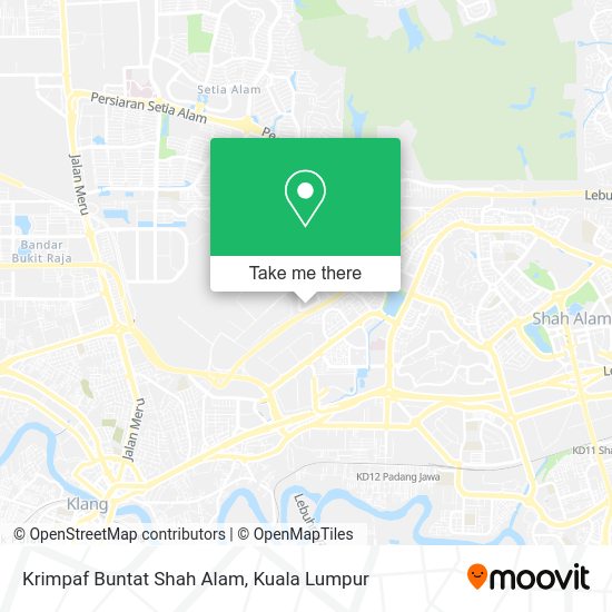 Krimpaf Buntat Shah Alam map