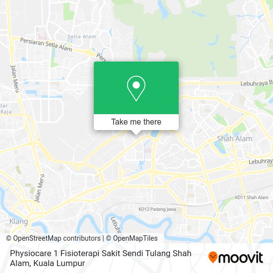 Peta Physiocare 1 Fisioterapi Sakit Sendi Tulang Shah Alam