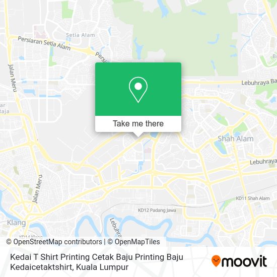 Peta Kedai T Shirt Printing Cetak Baju Printing Baju Kedaicetaktshirt