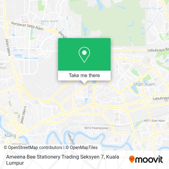 Ameena Bee Stationery Trading Seksyen 7 map