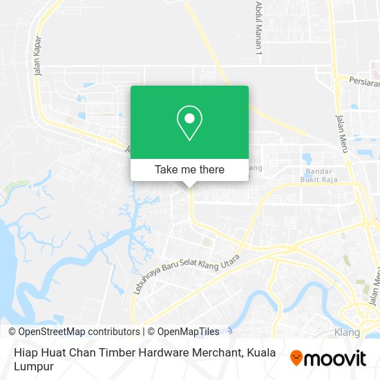 Peta Hiap Huat Chan Timber Hardware Merchant