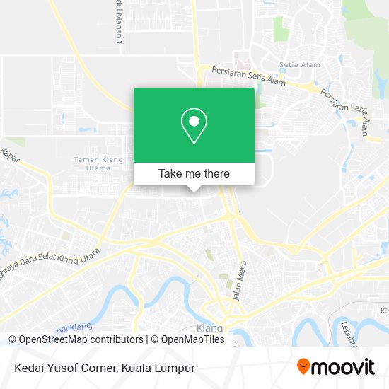 Peta Kedai Yusof Corner