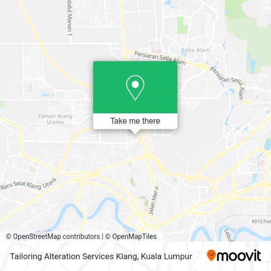 Peta Tailoring Alteration Services Klang