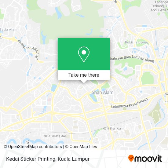 Kedai Sticker Printing map