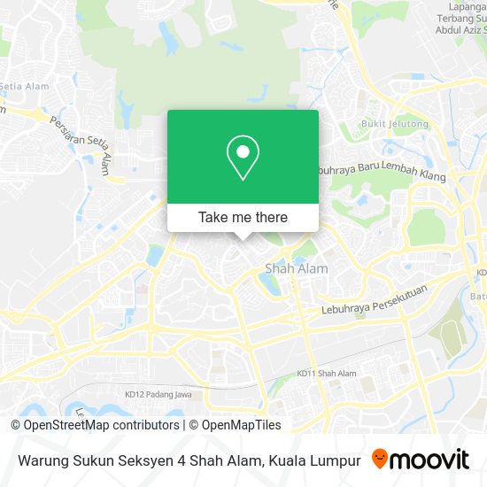 Peta Warung Sukun Seksyen 4 Shah Alam