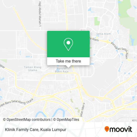 Klinik Family Care map