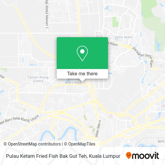 Peta Pulau Ketam Fried Fish Bak Gut Teh