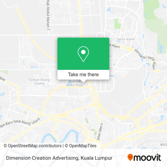 Dimension Creation Advertising map