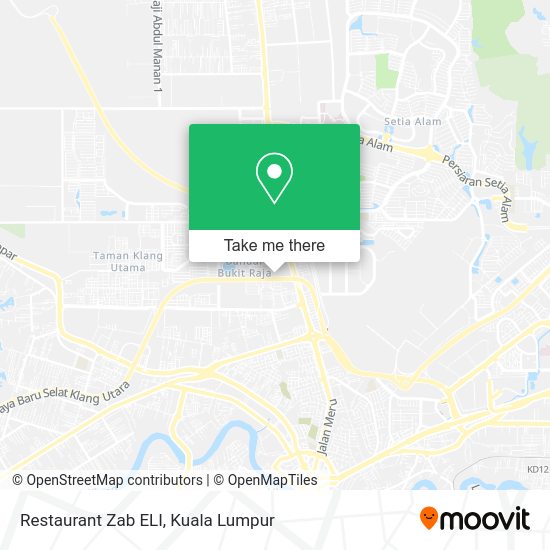 Restaurant Zab ELI map