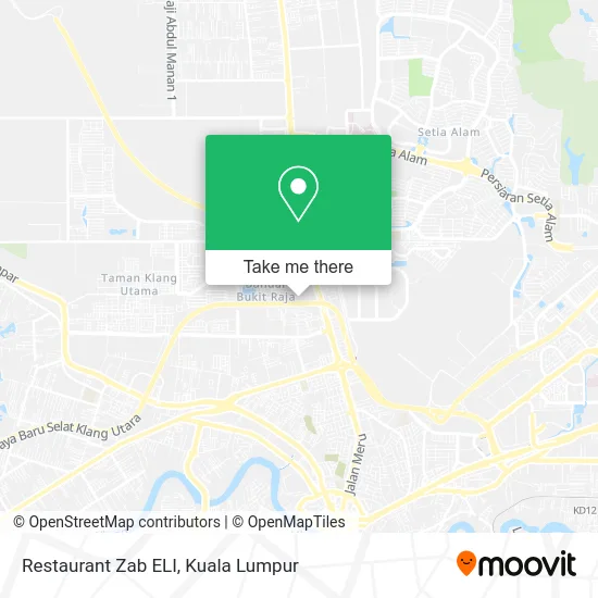 Restaurant Zab ELI map