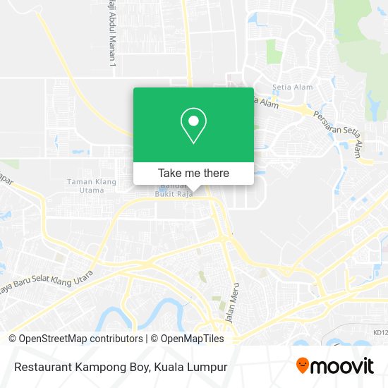 Restaurant Kampong Boy map