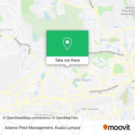 Adamz Pest Management map