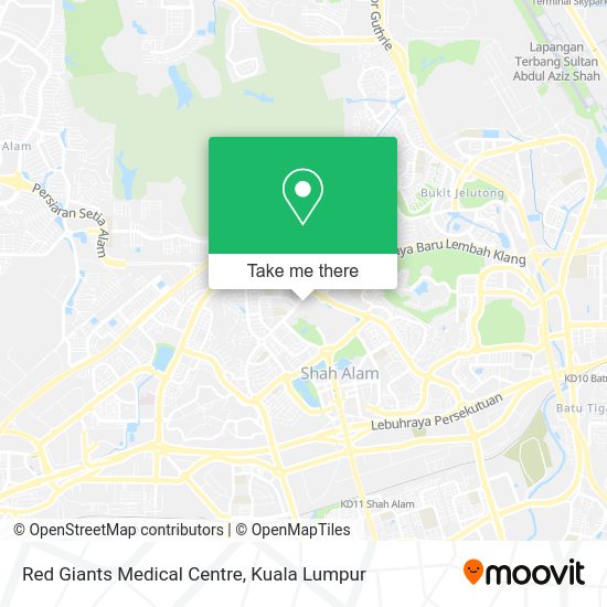 Red Giants Medical Centre map