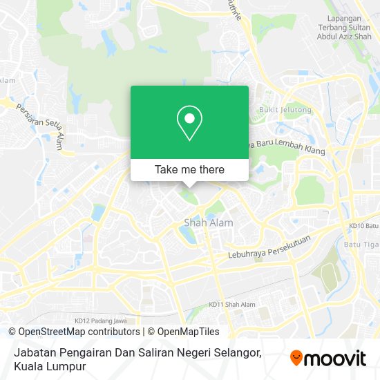 Peta Jabatan Pengairan Dan Saliran Negeri Selangor