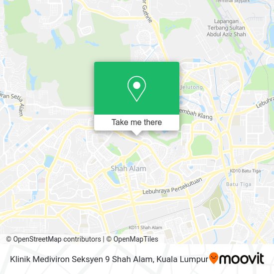 Klinik Mediviron Seksyen 9 Shah Alam map