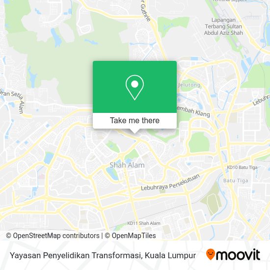 Yayasan Penyelidikan Transformasi map