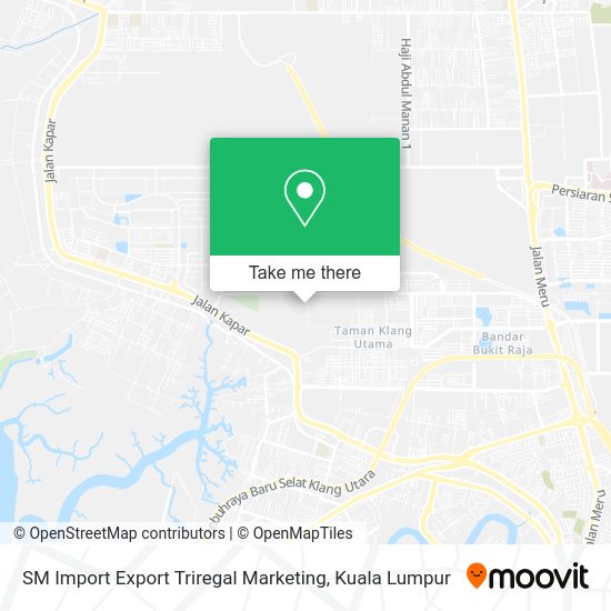 Peta SM Import Export Triregal Marketing