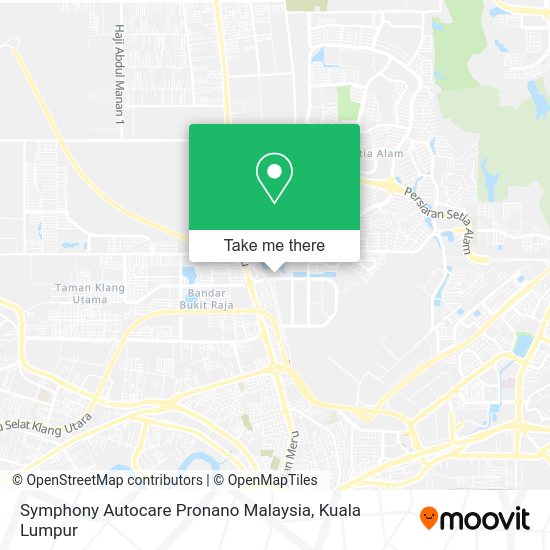 Symphony Autocare Pronano Malaysia map