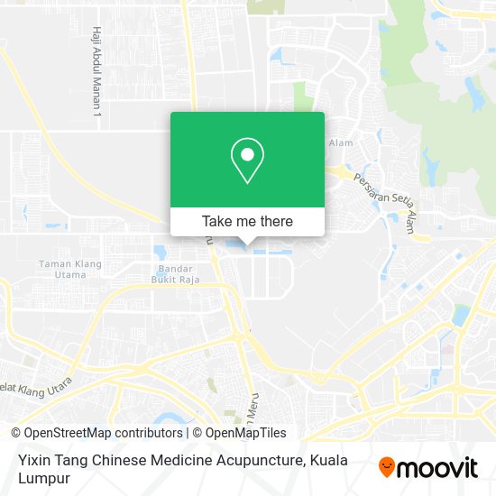 Yixin Tang Chinese Medicine Acupuncture map