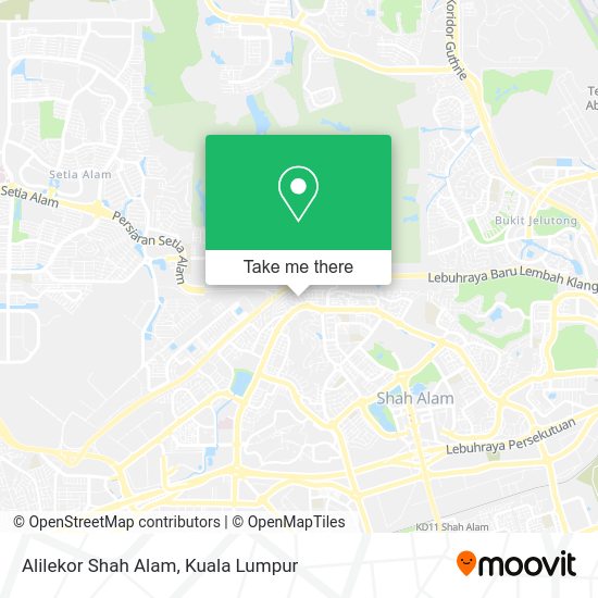Alilekor Shah Alam map