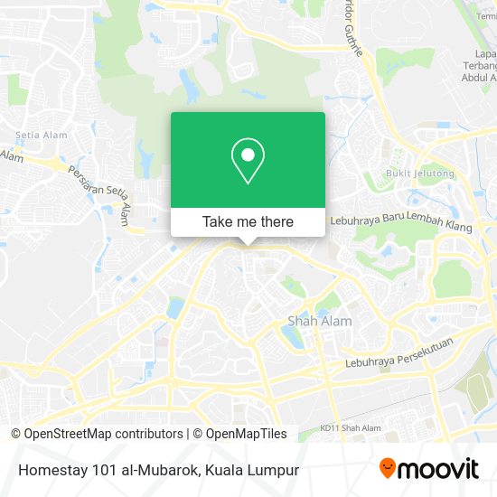 Homestay 101 al-Mubarok map