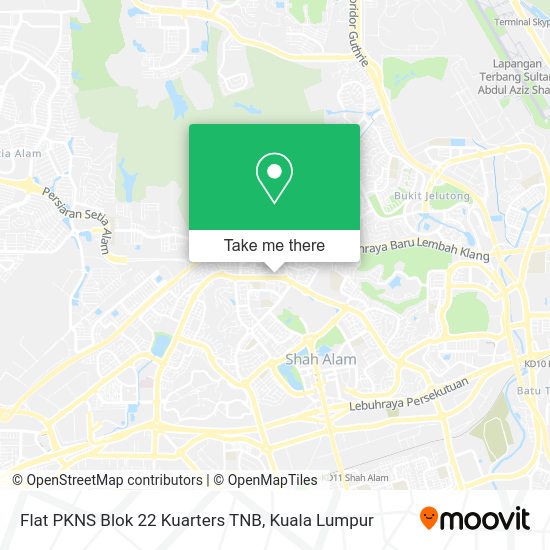 Flat PKNS Blok 22 Kuarters TNB map