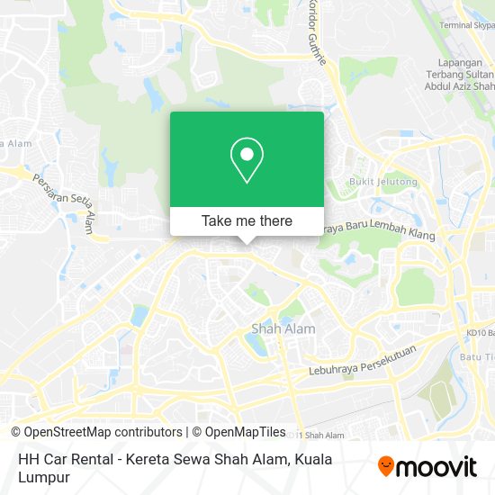 HH Car Rental - Kereta Sewa Shah Alam map