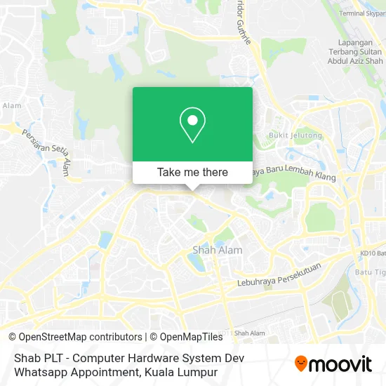Shab PLT - Computer Hardware System Dev Whatsapp Appointment map