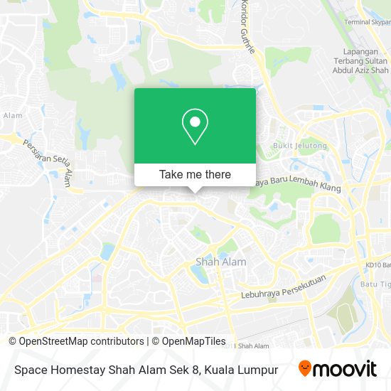 Space Homestay Shah Alam Sek 8 map