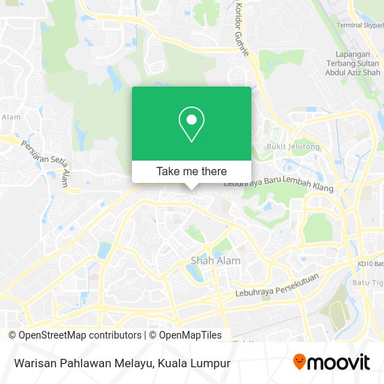 Warisan Pahlawan Melayu map