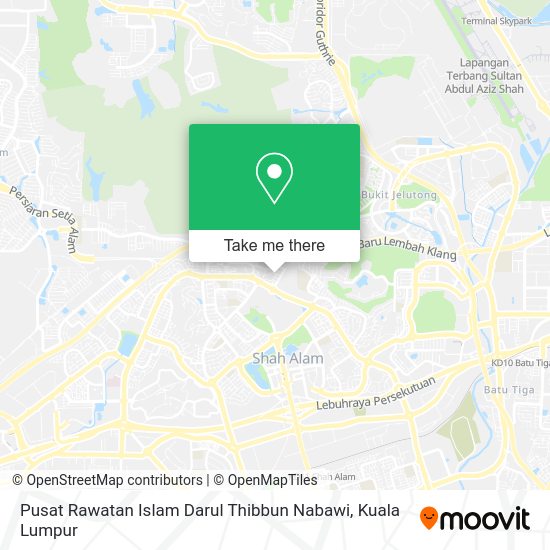 Peta Pusat Rawatan Islam Darul Thibbun Nabawi