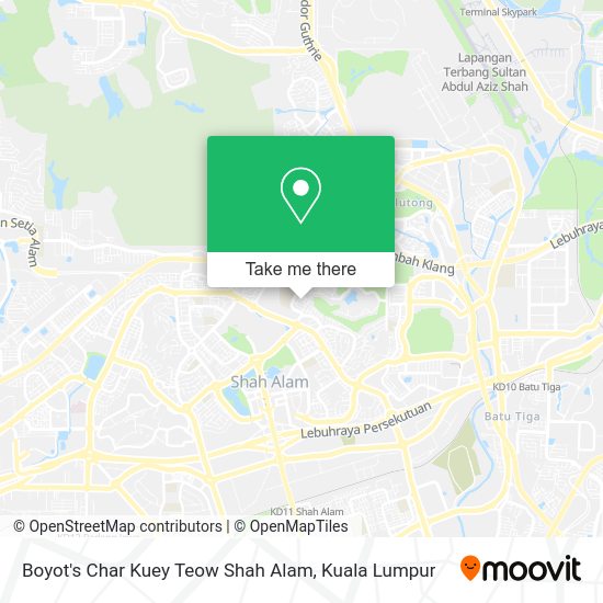 Boyot's Char Kuey Teow Shah Alam map