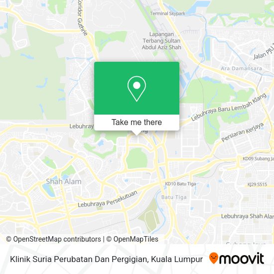 Klinik Suria Perubatan Dan Pergigian map