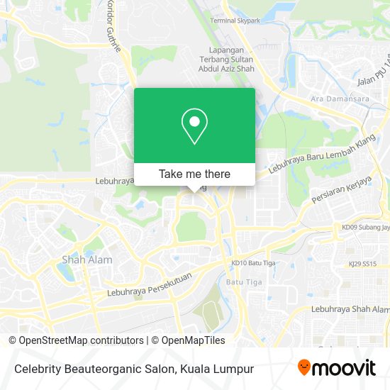 Celebrity Beauteorganic Salon map