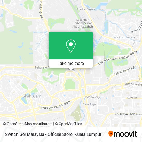 Switch Gel Malaysia - Official Store map