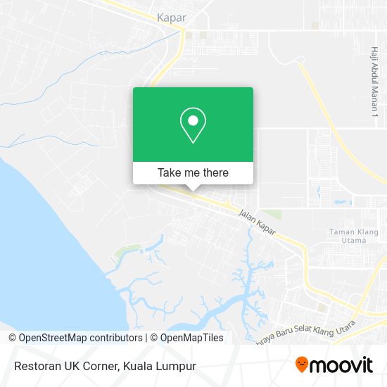 Restoran UK Corner map