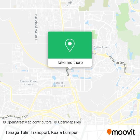 Tenaga Tulin Transport map