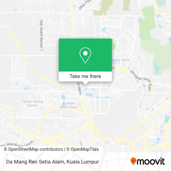 Da Mang Ren Setia Alam map
