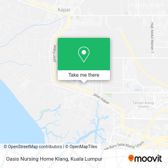 Oasis Nursing Home Klang map