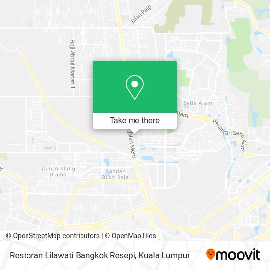 Peta Restoran Lilawati Bangkok Resepi