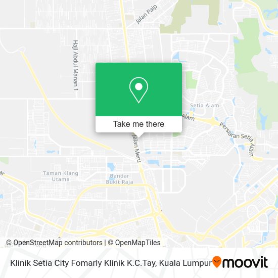 Klinik Setia City Fomarly Klinik K.C.Tay map