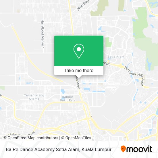 Ba Re Dance Academy Setia Alam map