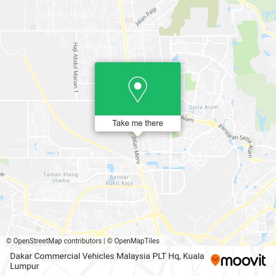 Peta Dakar Commercial Vehicles Malaysia PLT Hq