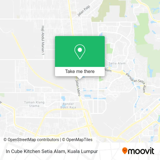 In Cube Kitchen Setia Alam map