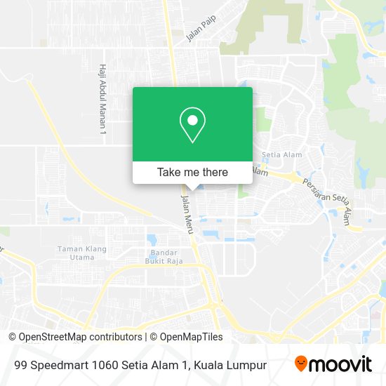 99 Speedmart 1060 Setia Alam 1 map
