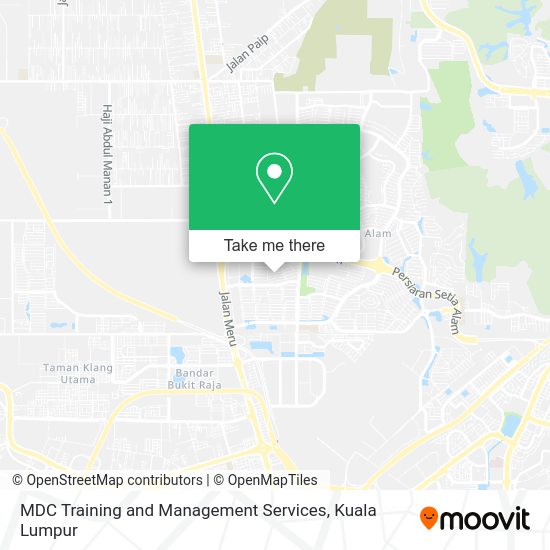 MDC Training and Management Services map