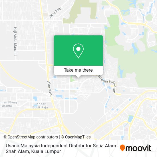 Usana Malaysia Independent Distributor Setia Alam Shah Alam map