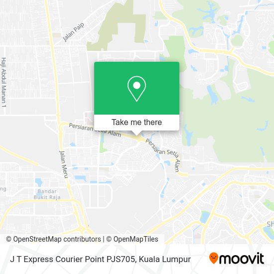 J T Express Courier Point PJS705 map