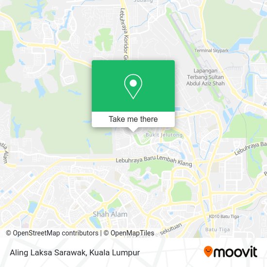 Aling Laksa Sarawak map