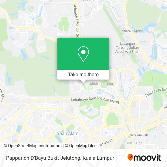 Papparich D'Bayu Bukit Jelutong map